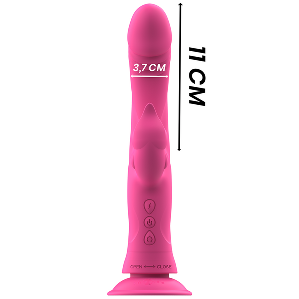 Julio vibrador rabbit silicona rosa