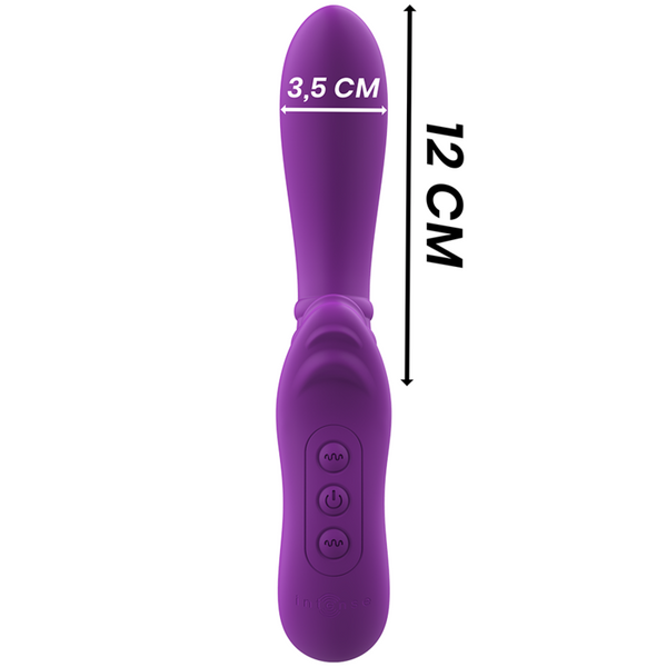 Harry vibrador flexible con lengua morado