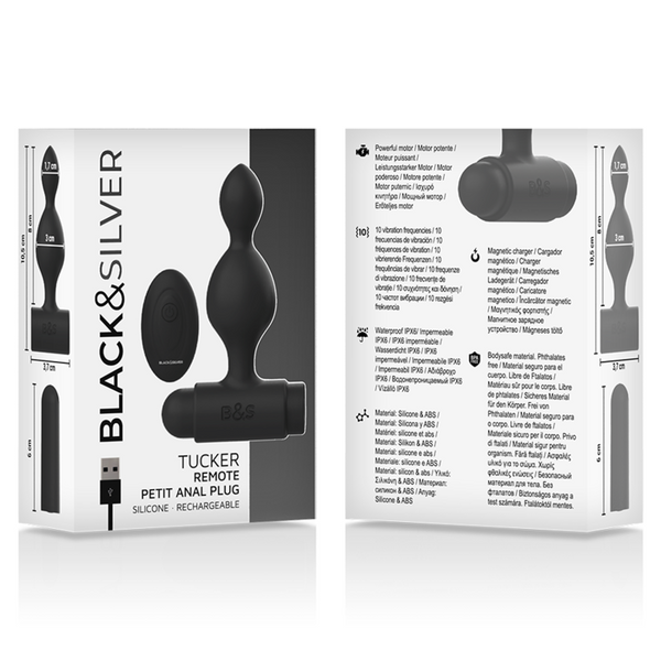 Plug anal pequeño Tucker de silicona con control remoto