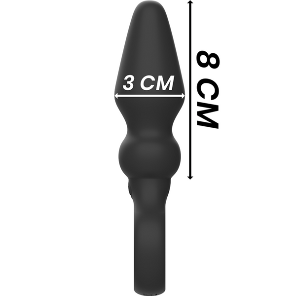 Ozzy potente vibrador plug anal silicona