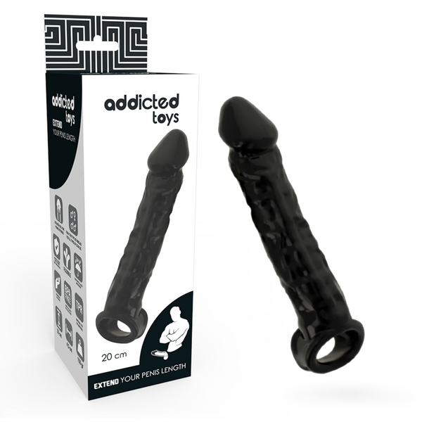 Addicted extensor para el pene negro