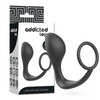 Addicted plug anal con anillo silicona negro