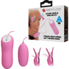 Pretty pinzas con vibración y eletroshock rosa