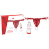Intt braga brasileño roja con perlas y gel lubricante 50 ml