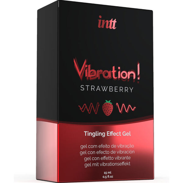Potente estimulante íntimo gel vibrador liquido fresa 15 ml