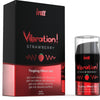 Potente estimulante íntimo gel vibrador liquido fresa 15 ml