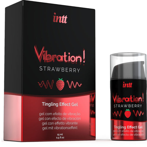 Potente estimulante íntimo gel vibrador liquido fresa 15 ml