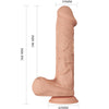Baile beautiful encounter bergrisi dildo realístico flexible 26 cm natural