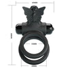 Doble anillo vibrador con estimulador negro