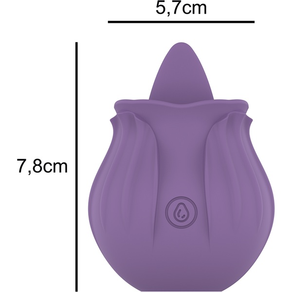 Violet estimulador lengua base magnética