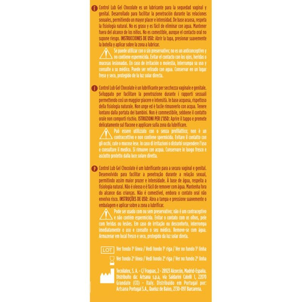Control lub gel lubricante chocolate 75 ml