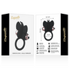 Anillo vibrador para el pene Butterfly negro y dorado