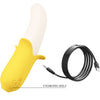 Pretty banana geek super power 7 vibraciones movimiento arriba y abajo silicona negro
