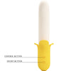Pretty banana geek super power 7 vibraciones movimiento arriba y abajo silicona negro