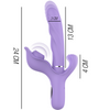Billie vibrador multifunción recargable succionador con pulsador morado
