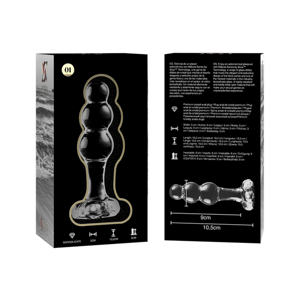 Nebula modelo 1 plug cristal rosa 10.5 cm o 3 cm