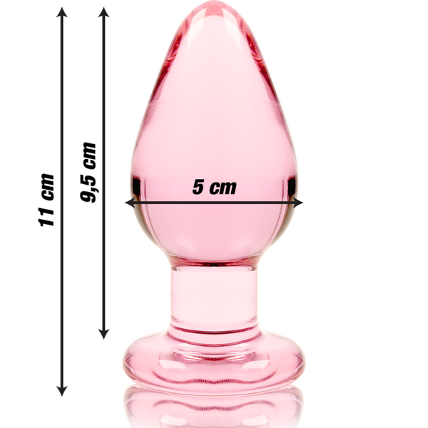 Nebula modelo 3 plug cristal rosa 11 cm o 5 cm
