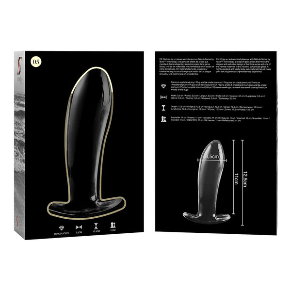 Nebula modelo 5 plug cristal rosa 12.5 cm o 3.5 cm