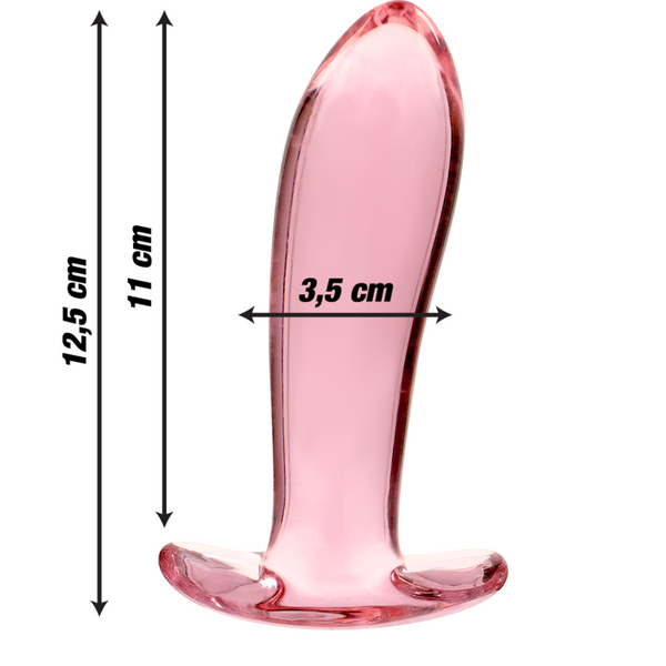 Nebula modelo 5 plug cristal rosa 12.5 cm o 3.5 cm