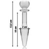 Nebula modelo 7 plug cristal rosa 13.5 cm o 3 cm