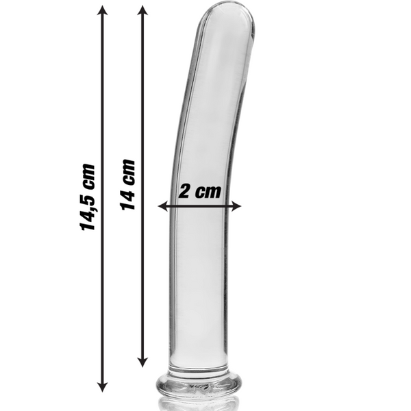 Nebula modelo 8 dildo cristal rosa 14.5 cm o 2 cm