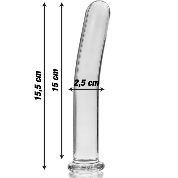 Nebula modelo 9 dildo cristal rosa 15.5 cm o 2.5 cm