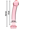 Nebula modelo 11 dildo cristal rosa 16 cm o 3 cm
