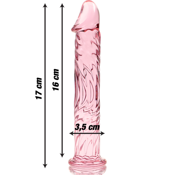 Nebula modelo 12 dildo cristal rosa 17 cm o 3.5 cm