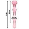 Nebula modelo 13 dildo cristal rosa 18 cm o 3.5 cm