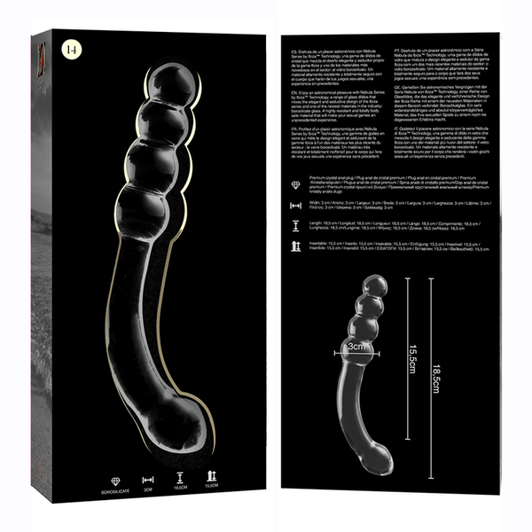 Nebula modelo 14 dildo cristal rosa 18.5 cm o 3 cm