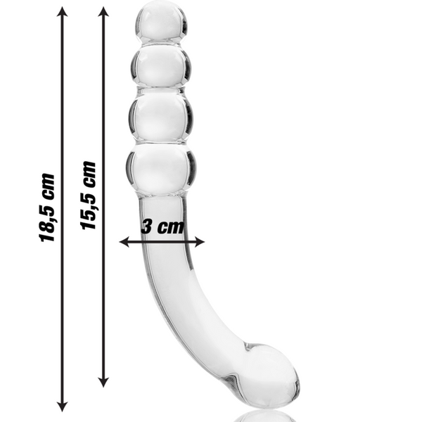 Nebula modelo 14 dildo cristal rosa 18.5 cm o 3 cm