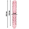 Nebula modelo 15 dildo cristal rosa 18.5 cm o 3 cm