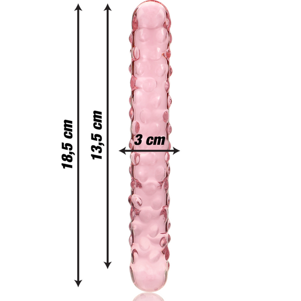 Nebula modelo 15 dildo cristal rosa 18.5 cm o 3 cm