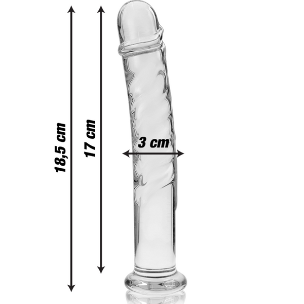 Nebula modelo 16 dildo cristal rosa 18.5 cm o 3 cm