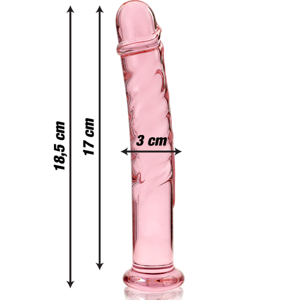 Nebula modelo 16 dildo cristal rosa 18.5 cm o 3 cm