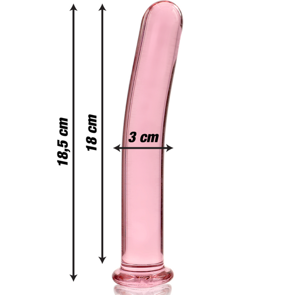 Nebula modelo 17 dildo cristal rosa 18.5 cm o 3 cm