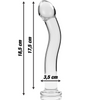 Nebula modelo 18 dildo cristal rosa 18.5 cm o 3.5 cm