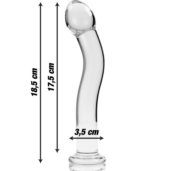 Nebula modelo 18 dildo cristal rosa 18.5 cm o 3.5 cm