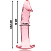 Nebula modelo 19 dildo cristal rosa 18.5 cm o 4 cm