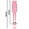 Nebula modelo 20 dildo cristal rosa 20.5 cm o 3 cm