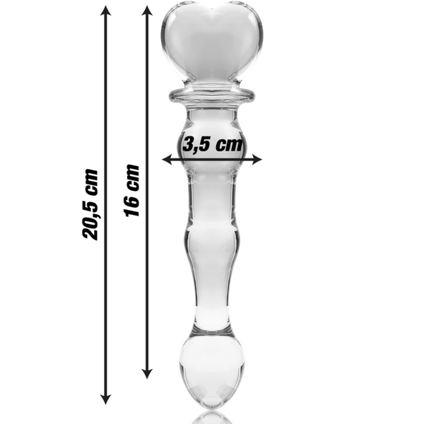 Nebula modelo 21 dildo cristal transparente 20.5 cm o 3.5 cm