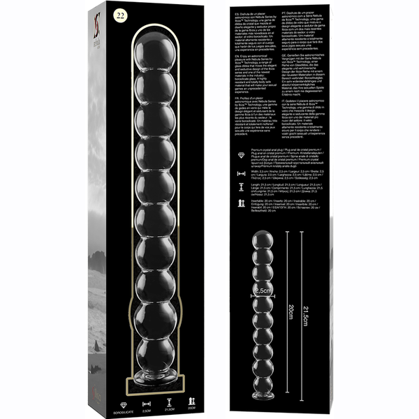 Nebula modelo 22 dildo cristal rosa 21.5 cm o 2.5 cm