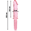 Nebula modelo 24 dildo cristal rosa 28.5 cm o 5 cm