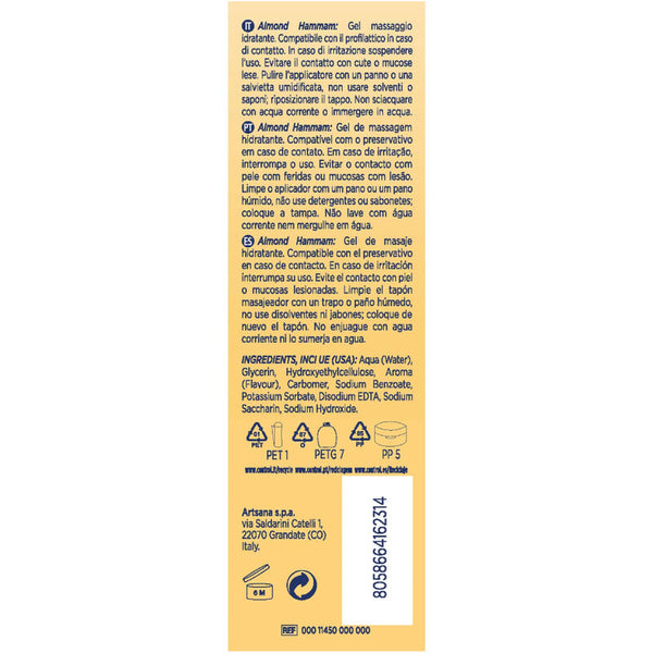 Control masaje gel 3 en 1 leche de almendra 200 ml