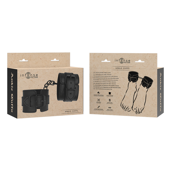 Intense fetish tobilleras de cuero vegano
