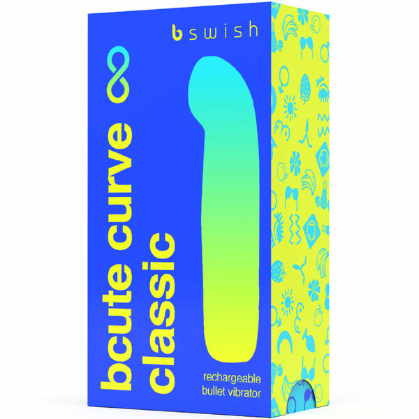 Bcute curve infinite classic vibrador recargable silicona azul
