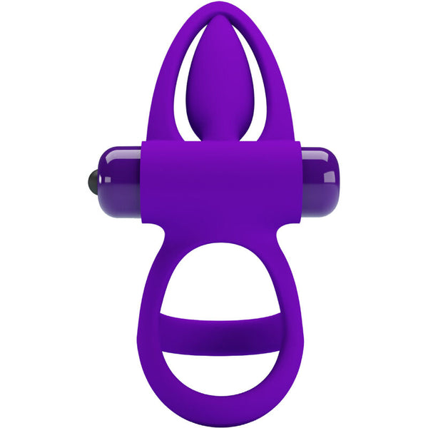 Anillo vibrador 10 vibraciones silicona violeta