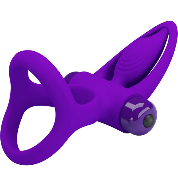 Anillo vibrador 10 vibraciones silicona violeta