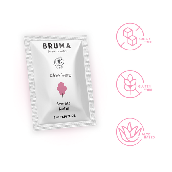 Bruma 6 ml gel deslizante con aloe vera sabor a nube