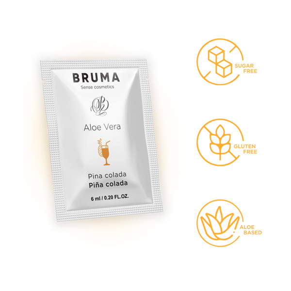Bruma 6 ml gel deslizante con aloe vera sabor a piña colada